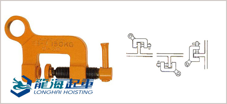 SB-4三木钢板吊具实物及使用示意图